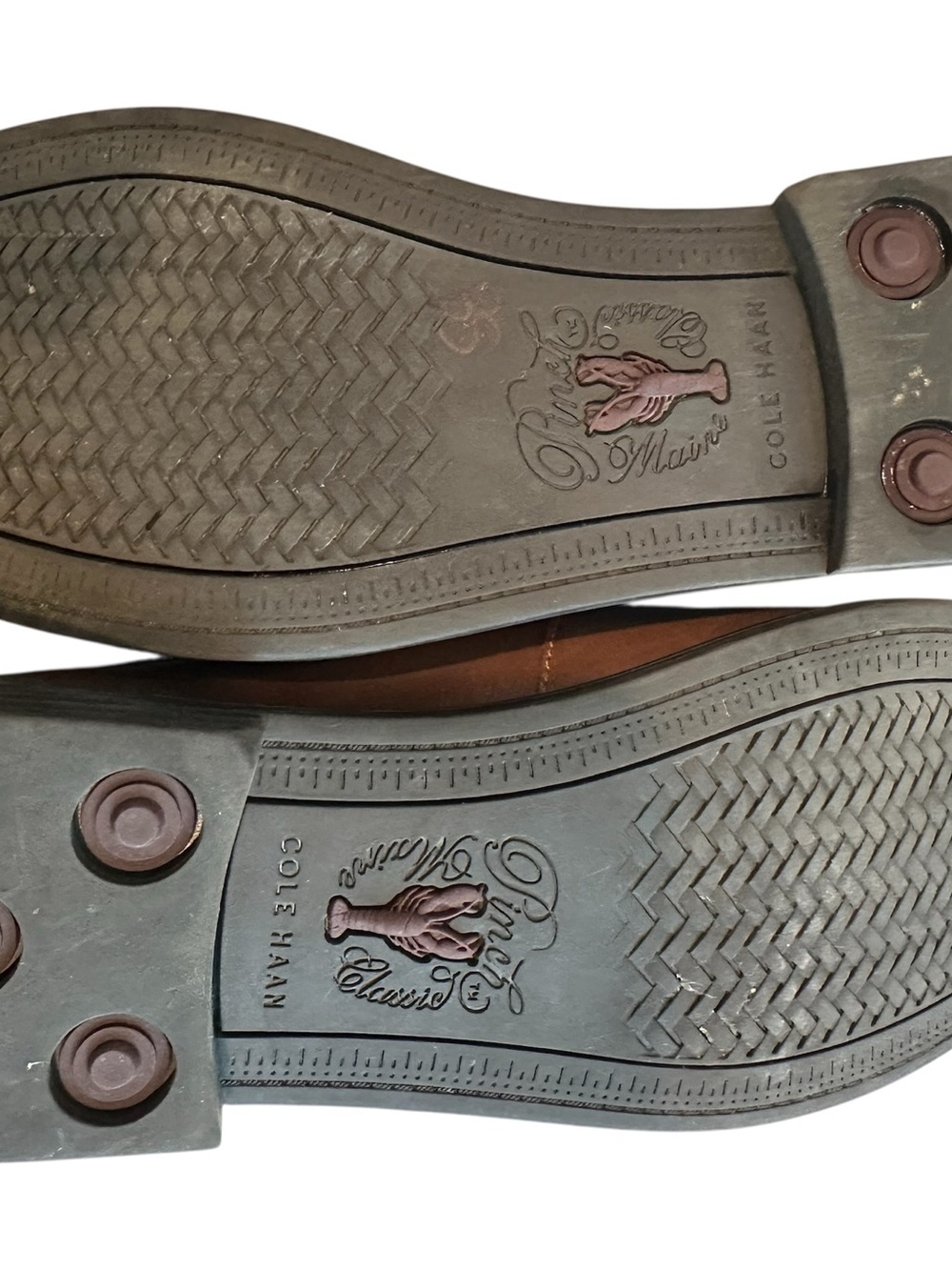 Cole Haan Women’s Two-Tone Brown and Cream Leather Loafers - Picture 5 of 9